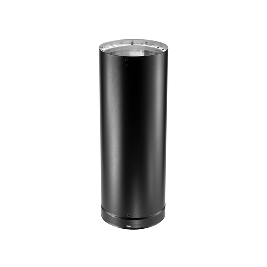 DuraVent DVL 6" Diameter Double Wall Black 18" Pipe Length | 6DVL-18
