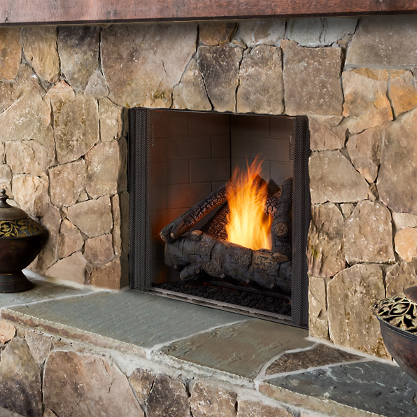 Majestic Courtyard 36 Traditional Outdoor Gas Fireplace | ODCOUG-36
