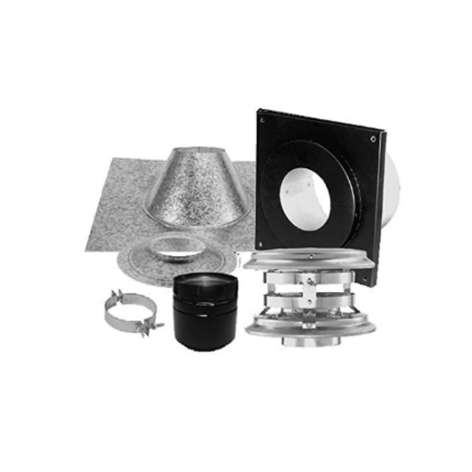 DuraVent Pellet Vent Pro 3 Inch  Vertical Kit - Flat Ceiling - 3PVP-KVA