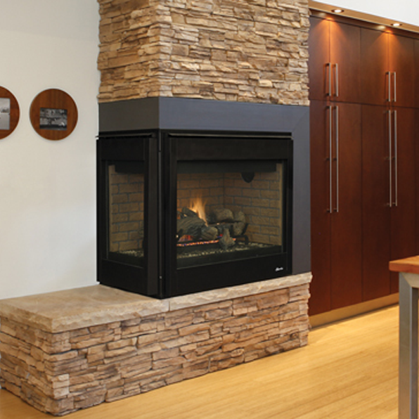 Superior 35 Inch DV Traditional See-Thru Gas Fireplace | DRT35ST