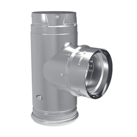 DuraVent Pellet Vent Pro Single Tee w/Clean-Out Tee Cap | 4PVP-T1