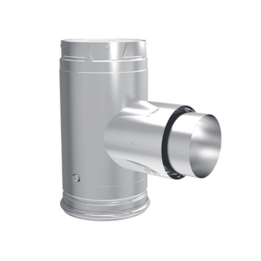 DuraVent Pellet Vent Pro 4" Diameter Adapter Tee | 4PVP-TAD1