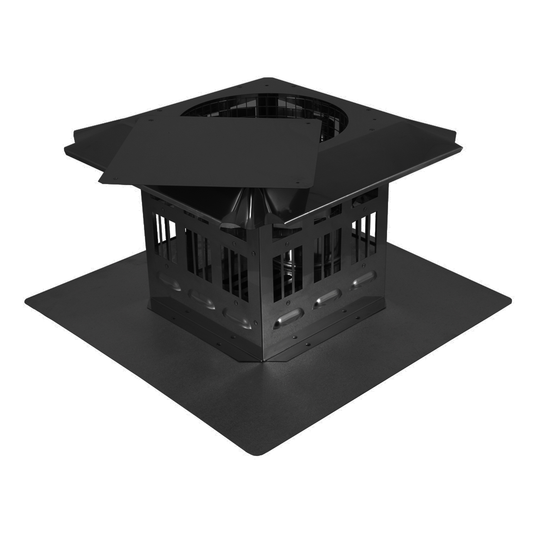 DuraVent Pellet Vent Pro 3" Prairie Termination Cap Blk | 3PVP-VCTB33