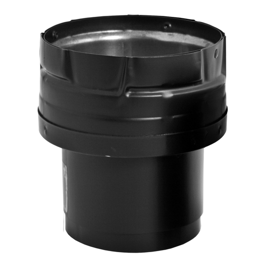 DuraVent PVP Appliance Adapt/Increase Harmon 3"-4" (blk) | 3PVP-X4ADHB