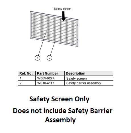 Napoleon BL46 Replacement Safety Screen | W565-0274