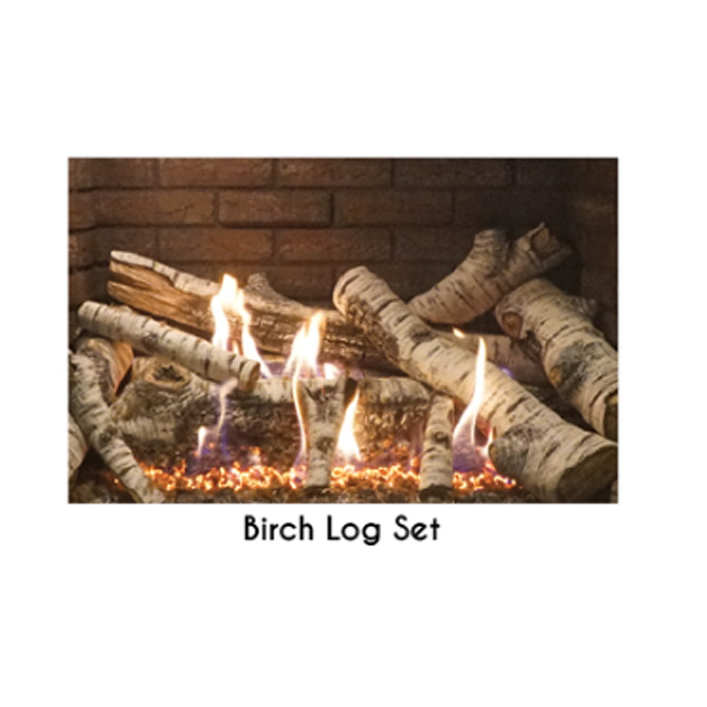 Empire 10pc. Burncrete Birch Log Set - LS36CBB
