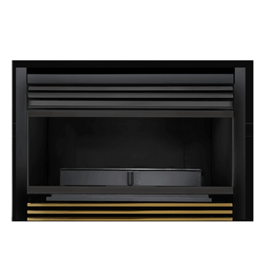 Napoleon Black Upper and Polished Brass Lower Louvres - GI-1LPB