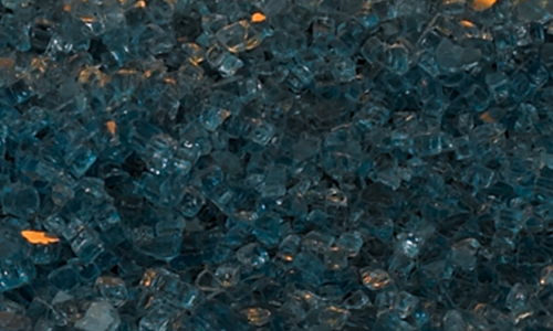Empire Decorative Crushed Glass Blue Clear - DG1BUC