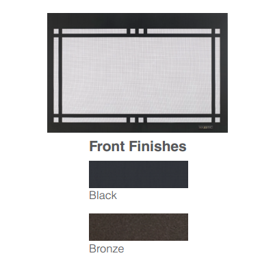 Majestic CFCRDI35BK Black Clean Face Rectangular Door | CFCRDI35BK