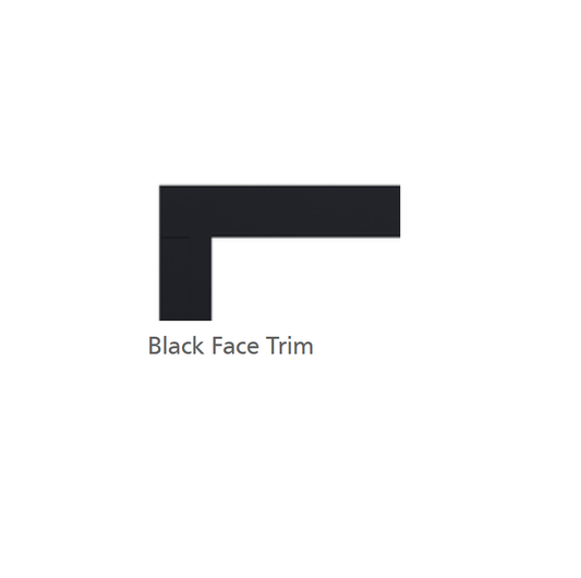 Superior Black Decorative Face Trim - DS-BLK-43