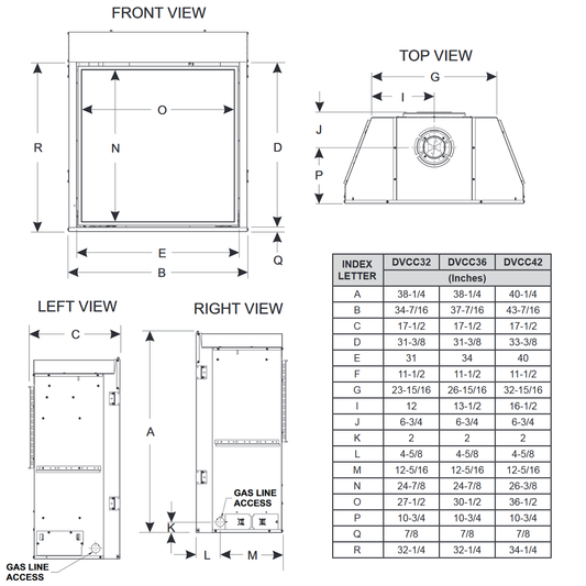 Empire Tahoe Premium 36 ClF Cont Direct Vent Gas Fireplace | DVCC36BP