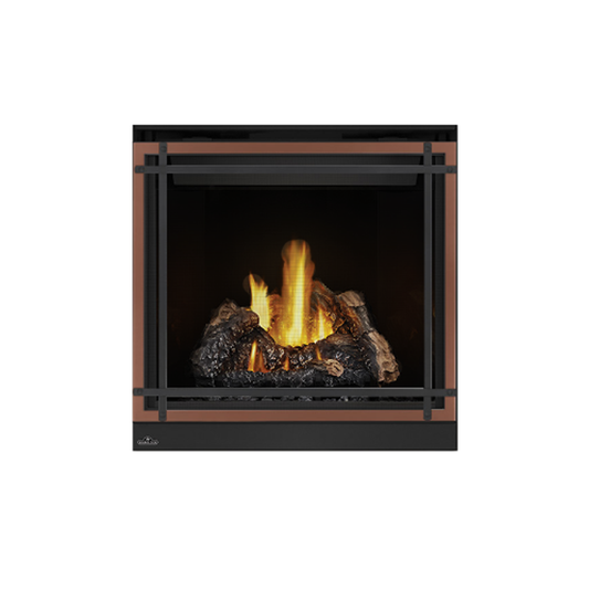 Napoleon Decorative Safety Barrier with Straight Accents in Brushed Copper - DS35BC