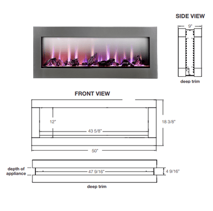 Napoleon CLEARion Stainless Steel 50 See-Thru In-Wall | NEFBD50H-SS