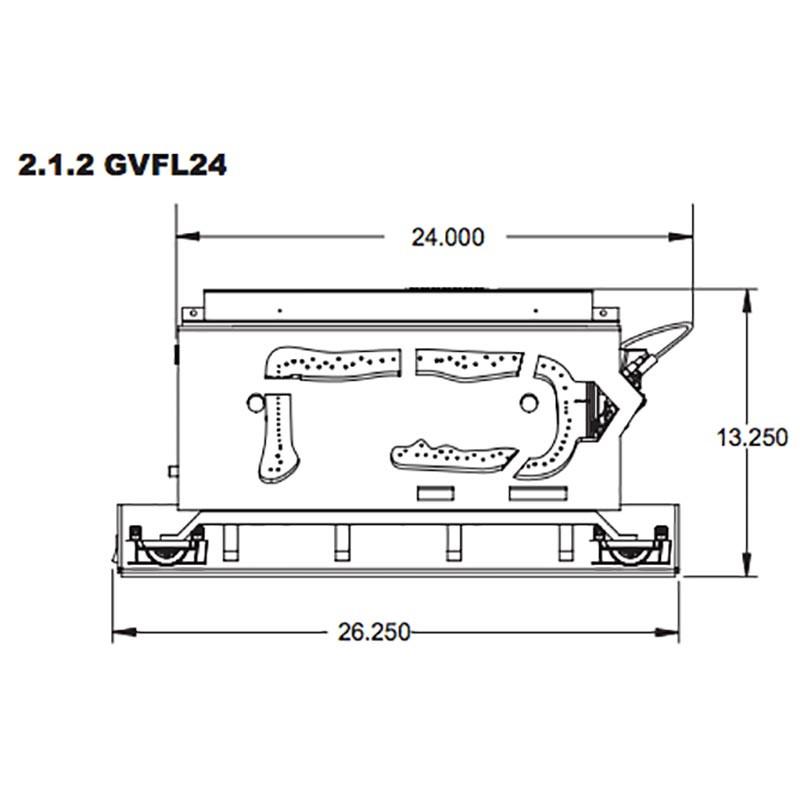 Napoleon Fiberglow GVFL24 24" Vent Free Gas Log Sets | GVFL24N