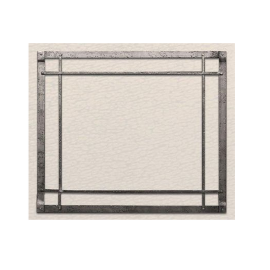 Empire Rectangle Black Forged Iron Inset - DFF50CBL