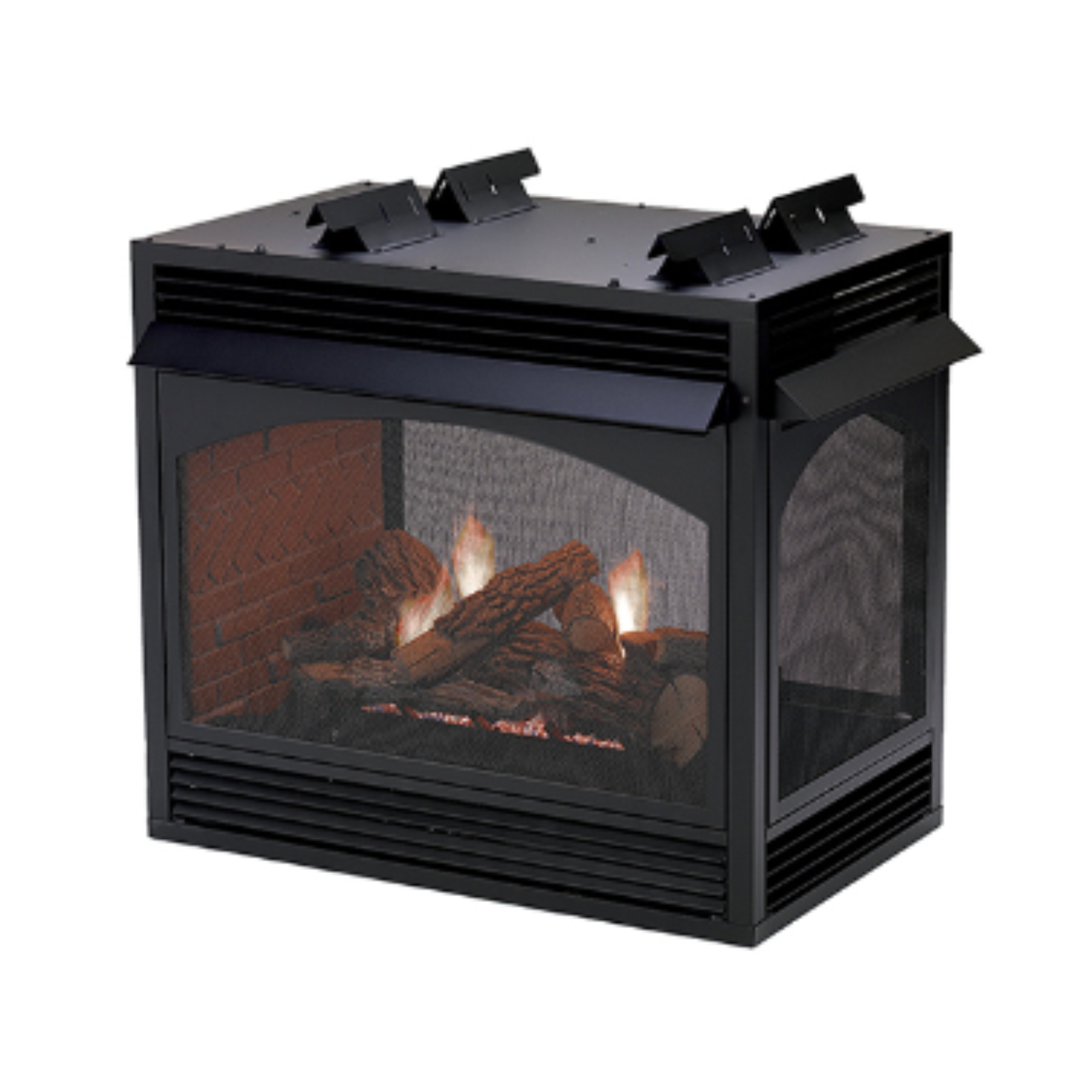 Empire Vail Premium 36 Peninsula and See-Thru Vent Free Gas Fireplace - VFP36