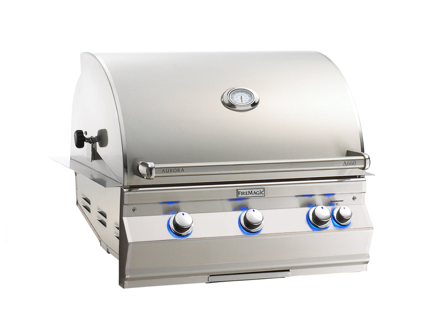 Firemagic Aurora 30 Inch Built-In Gas Grill with Analog Thermometer | A660i-8EAN |