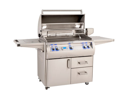 Firemagic 36 Inch Echelon Series Portable Grill with Digital Thermometer and Flush Mounted Single Side Burner | E790s-8E1N-62 | 