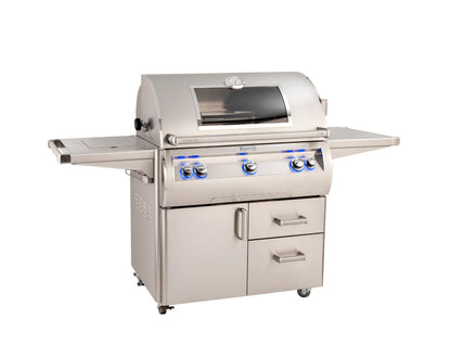 Firemagic 36 Inch Echelon Series Portable Grill with Analog Thermometer and Flush Mounted Single Side Burner | E790s-8EAN-62 | 