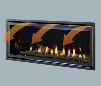 Majestic Jade 42 Inch Linear Direct Vent Gas Fireplace | JADE42IN