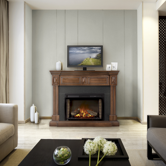 Napoleon The Braxton Electric Fireplace and Mantel | NEFP29-1215BW