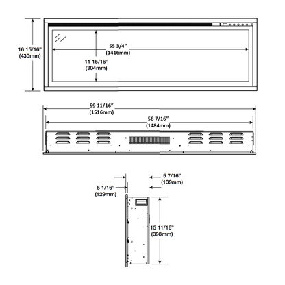 Napoleon Entice 60 Electric Fireplace | NEFL60CFH
