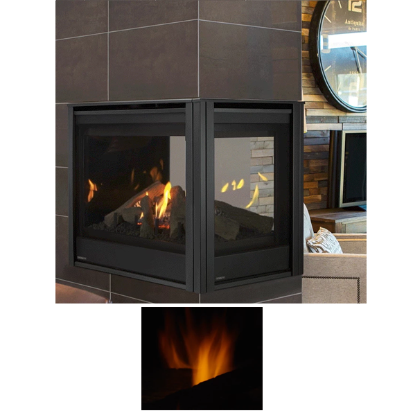 Majestic Pier 36 Inch Direct Vent Milti-Sided Gas Fireplace - PIER-DV36IN