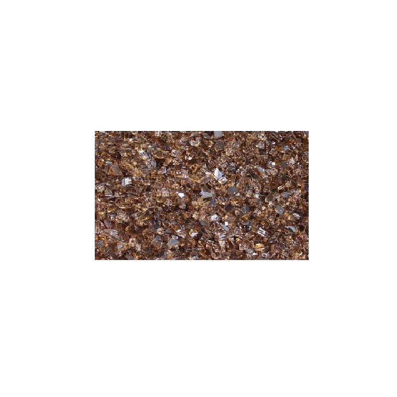 Realfyre Copper‚ 1/4 Inch  Crushed Fire Glass 10 lbs - GL10CP