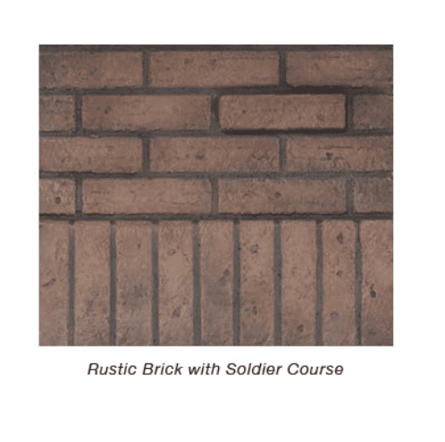 Empire Rustic Brick Liner End Panel | DVP36PRB