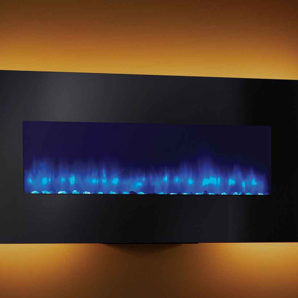 Monessen SimpliFire 94" Wall-Mount Electric Fireplace | SF-WM94-BK