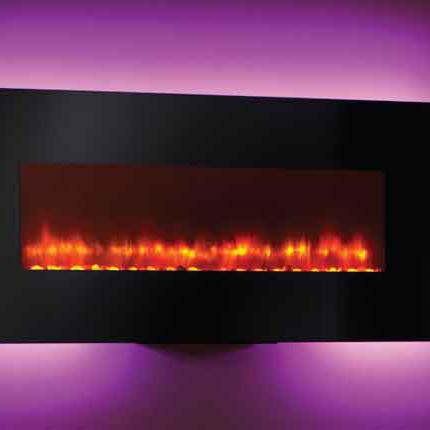 Monessen SimpliFire 94" Wall-Mount Electric Fireplace | SF-WM94-BK