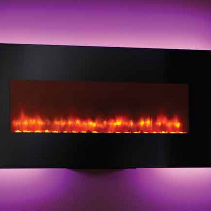 Monessen SimpliFire 94" Wall-Mount Electric Fireplace | SF-WM94-BK