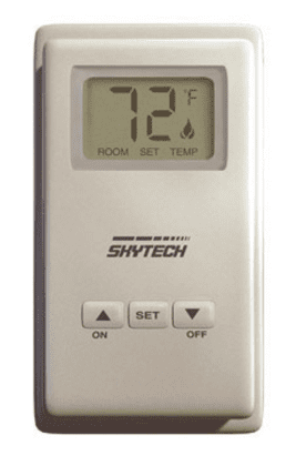 Skytech Systems Manual Wall Thermostat Battery Wireless LCD | TS/R-2A