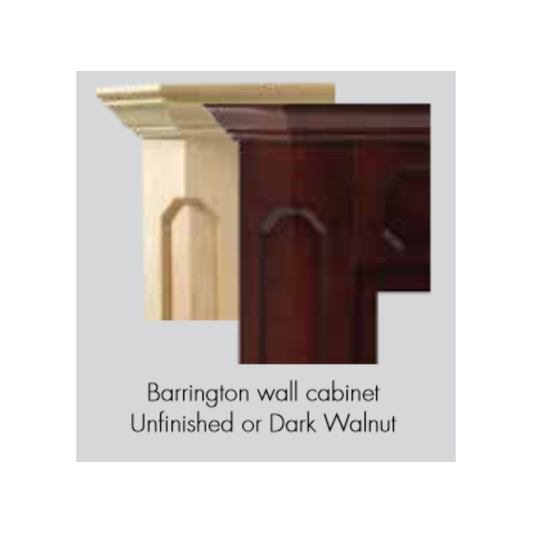 Monessen Birch Wood with Dark Wall Cabinet - WSH32F-DC-A