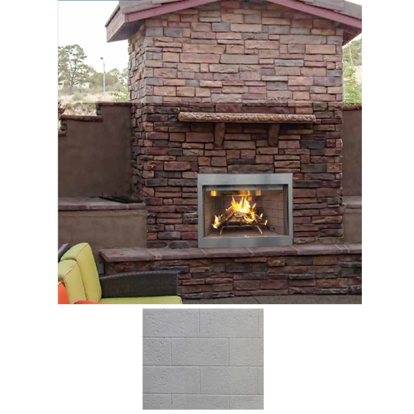 Superior 36 Inch Outdoor Wood Fireplace | WRE3036