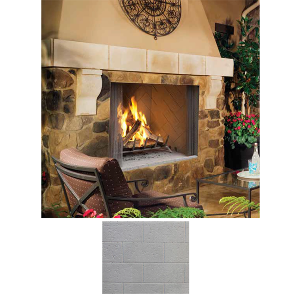 Superior 50 Inch Outdoor Wood Fireplace | WRE4550