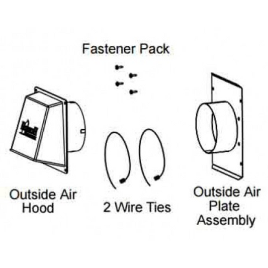 Majestic Outside Air Kit Multi-Pack of 12 Component Sets | AK24M