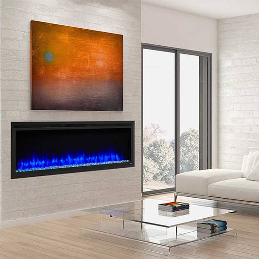 SimpliFire Allusion Platinum 60 Linear Elec Fireplace | SF-ALLP60-BK