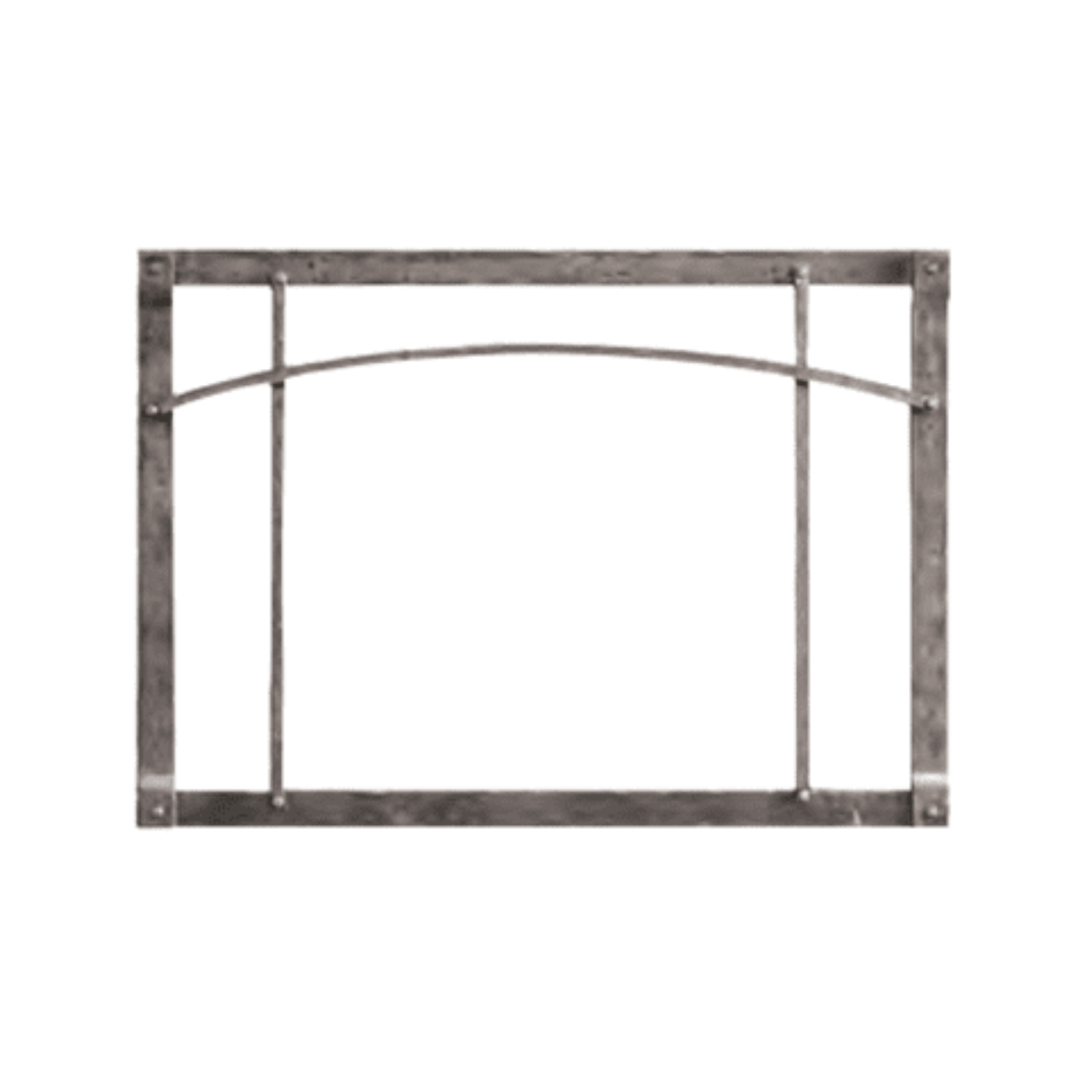 Empire Distress Pewter Forged Iron Arch Front Inset - DFF40RPD