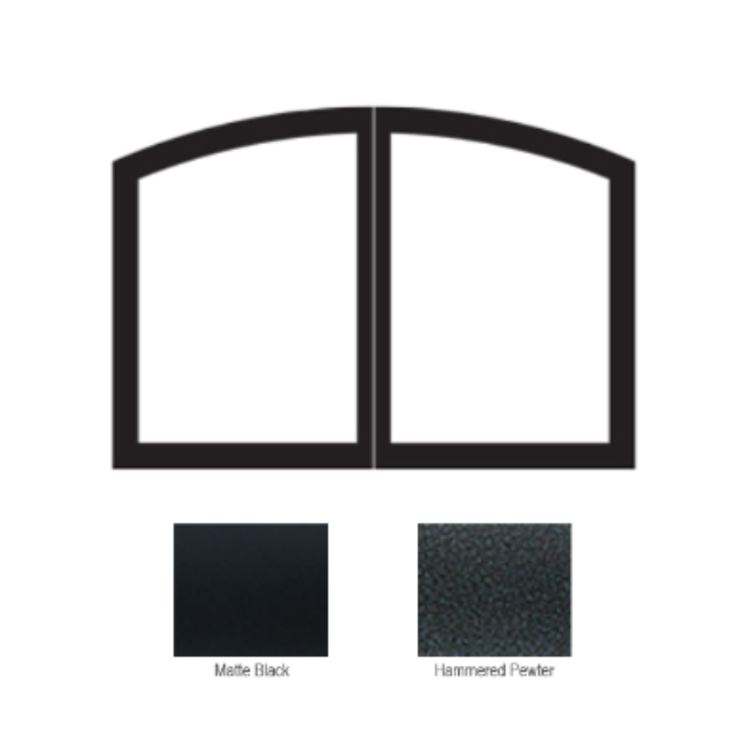 Empire Black Arch Door Set for Breckenridge Select 36 - VBR36GCBL