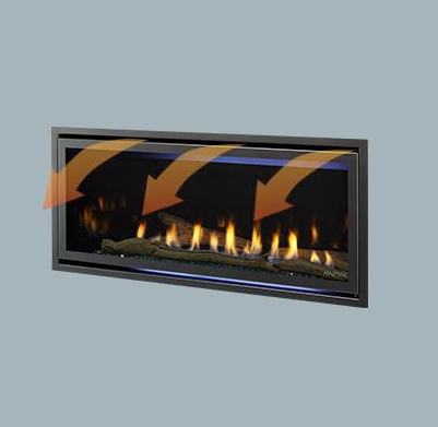 Majestic Jade 32 Inch Linear Direct Vent Gas Fireplace | JADE32IN