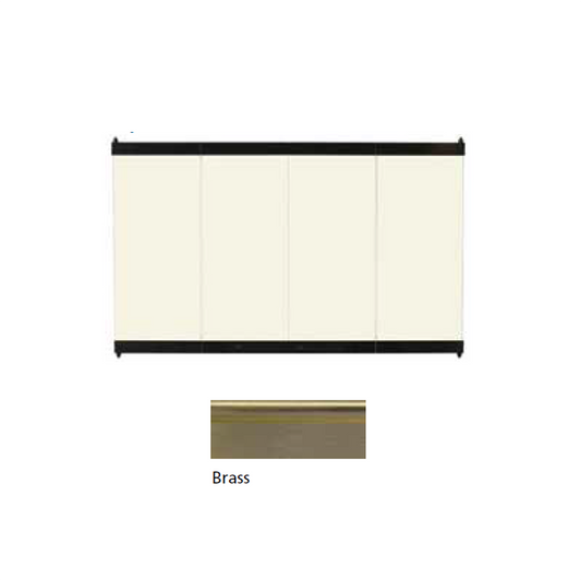 Superior Brass on Bronze Tinted Glass Enclosure Panel | GEP-33PB