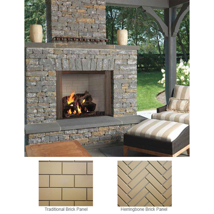 Majestic Herringbone Brick Panel for Castlewood 42 | WFMMH42