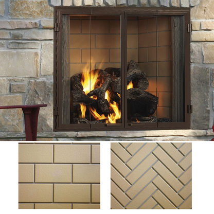 Majestic Castlewood 42 Inch Outdoor Wood Burning Fireplace - ODCASTLEWD-42