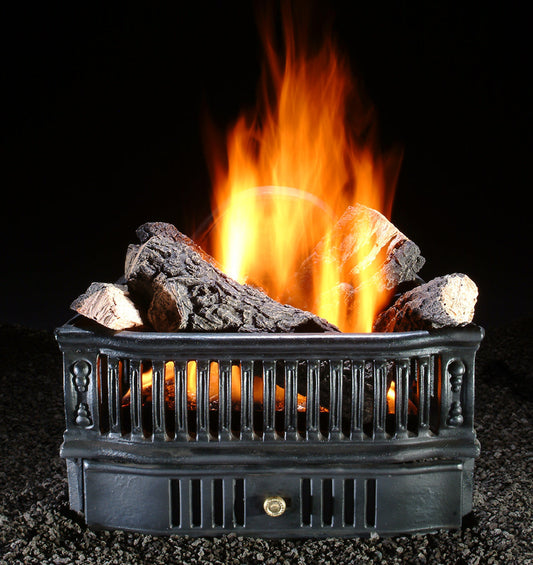 Hargrove Olde World Basket Vented Fireplace with Saftey Pilot
