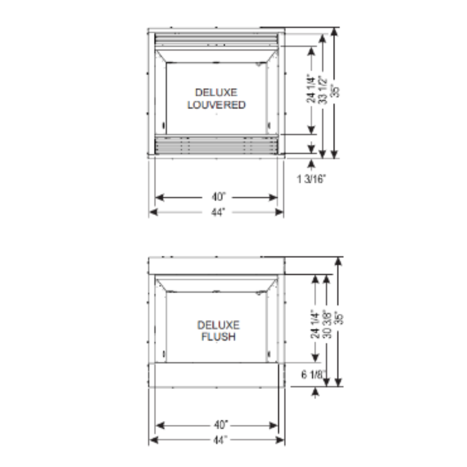 Empire Breckenridge Deluxe 42 Vent Free Gas Firebox | VFD42FB Empire Breckenridge Deluxe 42 Vent Free Gas Firebox | VFD42FB