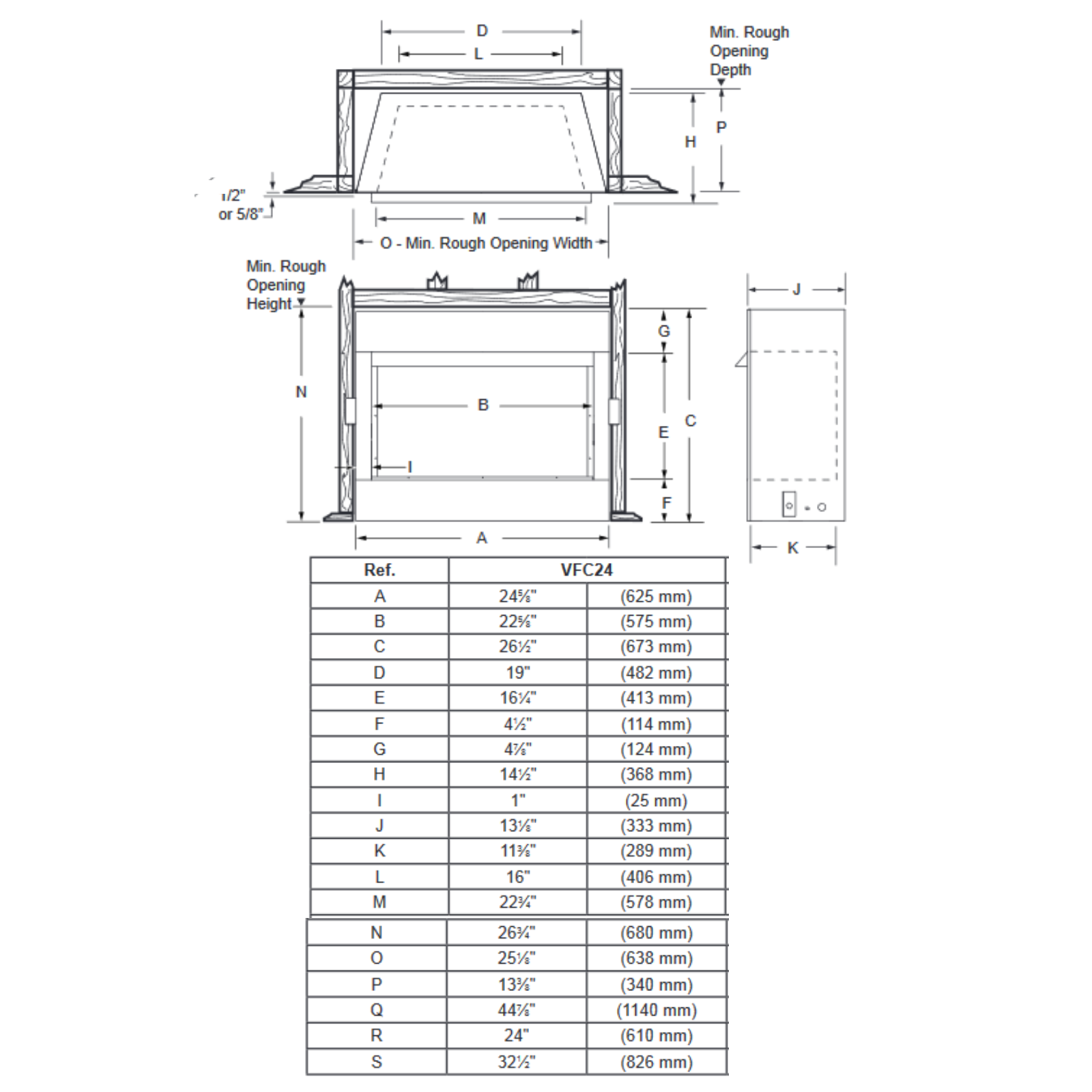 Empire Forest Hills 27 Portrait Style Cont DV Gas Fireplace | DVLL27