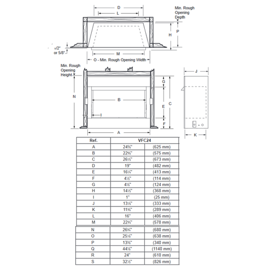 Empire Forest Hills 27 Portrait Style Cont DV Gas Fireplace | DVLL27