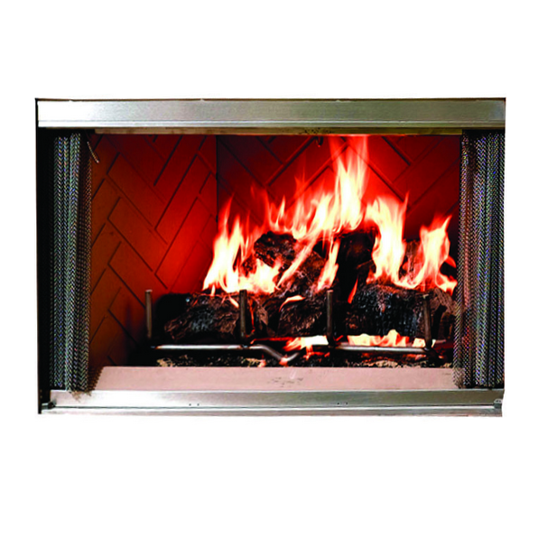 Majestic Bi-Fold Chrom Stainless Glass Door for Montana 36 | DM1836S