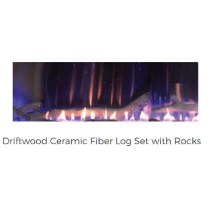 Empire Boulevard VF Driftwood Log Set and Stones - LS60DF